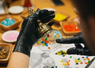 Traditional Turkish Mosaic Lamp Workshop — photo 8